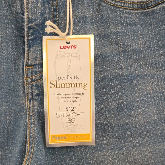 Levi's Perfectly Slimming Straight Leg 512 Jeans Size 4 Medium New With Tags - Picture 4 of 14